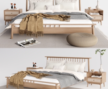 Japanese Style Double Bed-ID:665313018