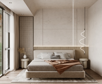 Wabi-sabi Style Bedroom-ID:230084906