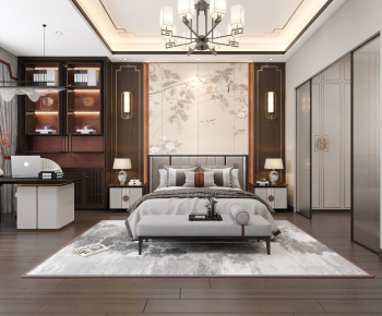 New Chinese Style Bedroom-ID:749432094
