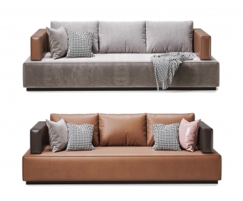 Modern Three-seat Sofa-ID:810842994