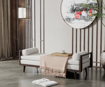 New Chinese Style Sofa Stool-ID:980062016