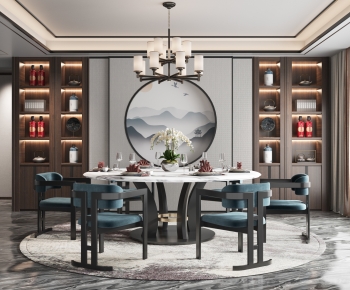 New Chinese Style Dining Room-ID:782449965