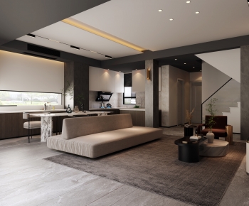 Modern A Living Room-ID:600280052