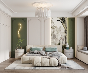 Simple European Style Bedroom-ID:349479911