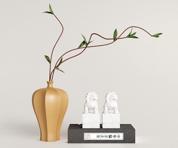 新中式花瓶、书籍摆件-ID:249979973