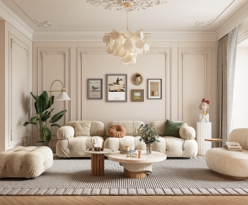 French Style A Living Room-ID:103653915