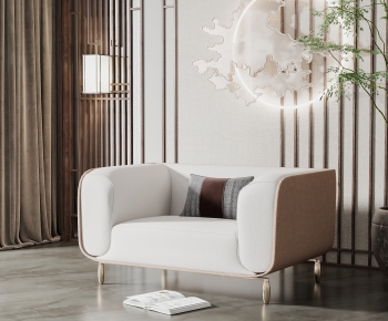New Chinese Style Single Sofa-ID:571033006