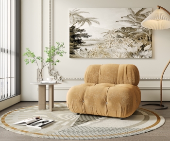 French Style Single Sofa-ID:530619689