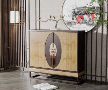 New Chinese Style Entrance Cabinet-ID:571501024