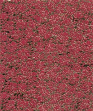 高级红咖色植物图案布纹-ID:5374584