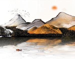 新中式高清壁画-ID:459069017