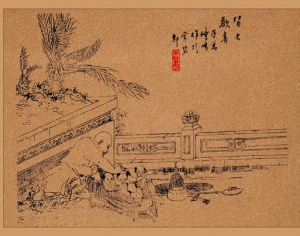 中式装饰画-ID:979053025