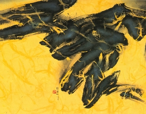 现代抽象水墨画-ID:758678912