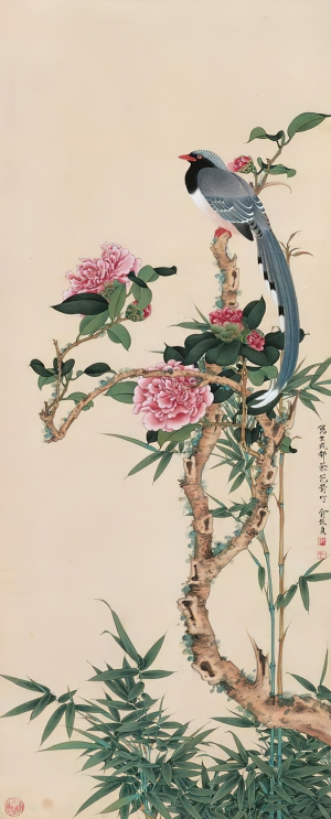 新中式工笔花鸟画-ID:363511096