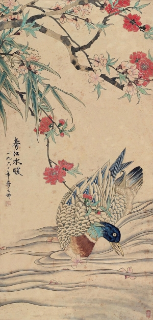 新中式工笔花鸟画-ID:593518024