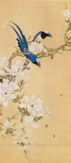 新中式工笔花鸟画-ID:252357962