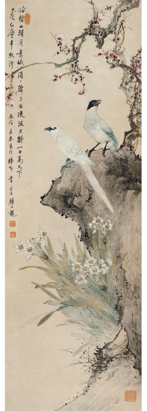 新中式工笔花鸟画-ID:953669598