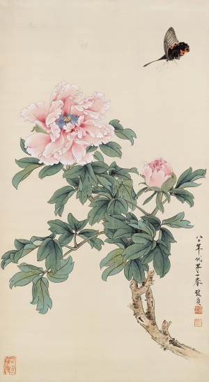 新中式工笔花鸟画-ID:586810112