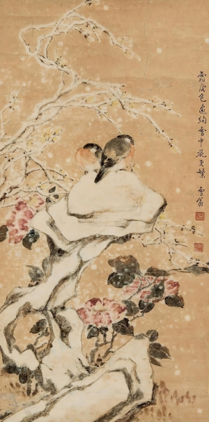 新中式工笔花鸟画-ID:132154948