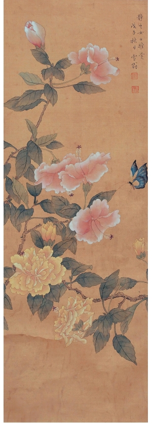 新中式工笔花鸟画-ID:982060918