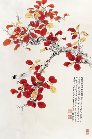 新中式工笔花鸟画-ID:686162956