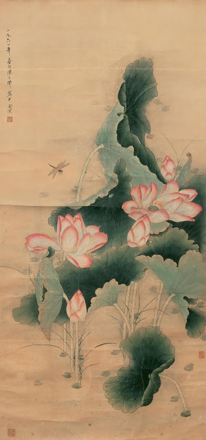 新中式工笔花鸟画-ID:445386891