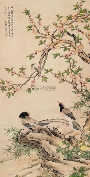 新中式工笔花鸟画-ID:966409924