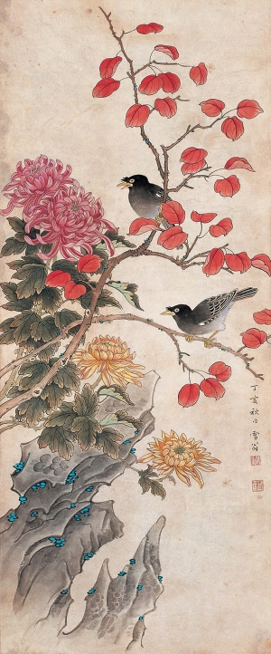 新中式工笔花鸟画-ID:635693072