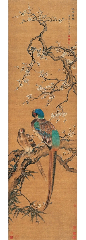 新中式工笔花鸟画-ID:879987961