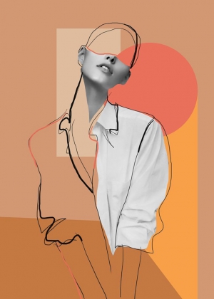 现代抽象人物装饰画-ID:905899051