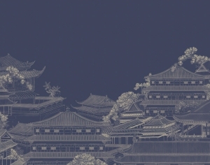 新中式山水装饰画-ID:5480184