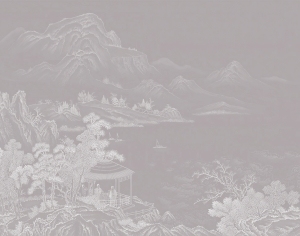 新中式山水装饰画-ID:5480196