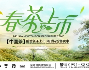 中国风古风茶叶茶具海报-ID:5250800
