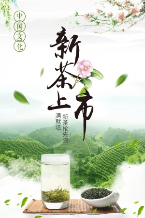 中国风古风茶叶茶具海报-ID:5250878