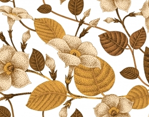 ModernAnimal And Plant Pattern Wallpaper