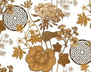 ModernAnimal And Plant Pattern Wallpaper