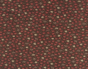 红色碎花花纹布纹布料-ID:5327149