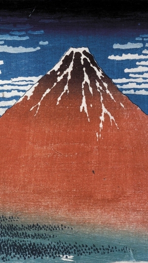 现代日式抽象装饰画火山-ID:5328654