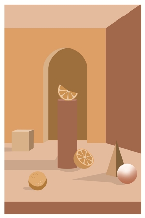 北欧莫兰迪装饰画-ID:335016019
