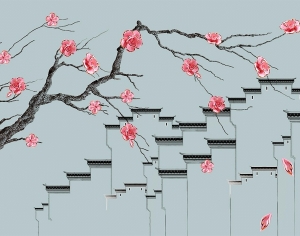 中式壁纸-ID:377784012