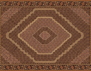 中式无缝高清布纹地毯-ID:5363901