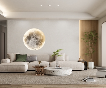 Wabi-sabi Style A Living Room-ID:142600533