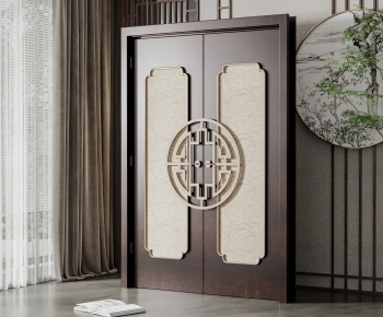 New Chinese Style Double Door-ID:281071906
