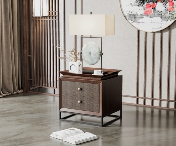 New Chinese Style Bedside Cupboard-ID:683368929