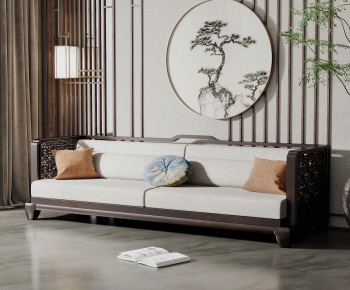 New Chinese Style Multi Person Sofa-ID:943001031