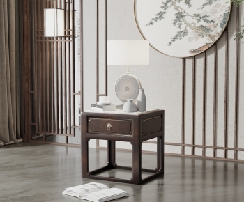 New Chinese Style Bedside Cupboard-ID:772803073