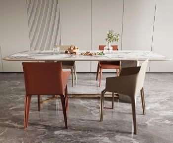 Modern Dining Table And Chairs-ID:345288042