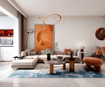 Modern A Living Room-ID:910559898