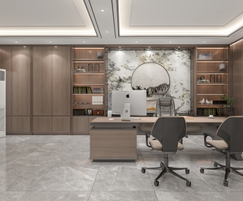 New Chinese Style Manager's Office-ID:163547043