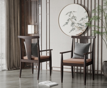 New Chinese Style Single Chair-ID:595537908